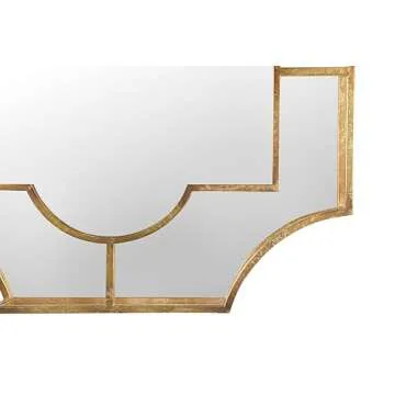 Creative Co-Op Art Deco Metal Framed Wall Mirror, Gold