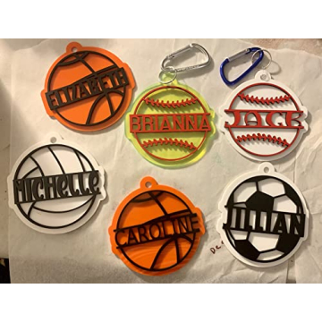 Custom Soccer Bag Tag - Personalized Kids Sports Tag