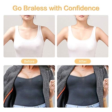 Goldfarm 5 Pairs Nipple Breast Covers,Breast Pasties Disposable Beige Adhesive Bras