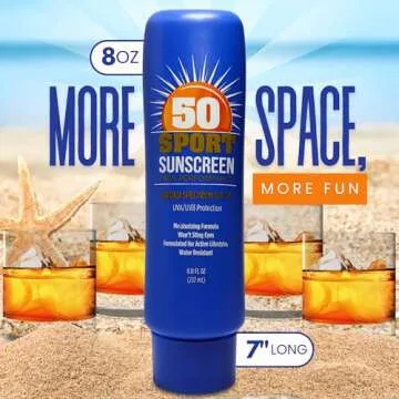 Hidden SPF50 Sunscreen Lotion Flasks 2 Pack by Smuggle Your Booze - 5 Tamper-Proof Seals | Discreet Plastic Flask for Liquor Disguise for Cruises, Travel, Concerts, Festivals | 10 oz Each |