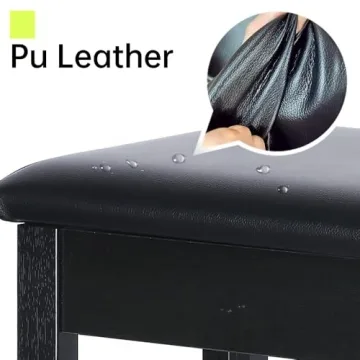 Sanpuli Solid Wood Single Piano Stool/Piano Bench with Storage