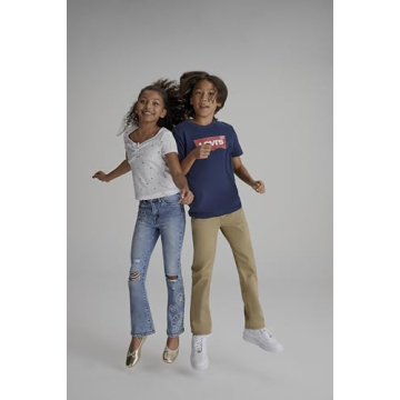 Levi's Boys' Little 511 Slim Fit Uniform Pants, Harvest Gold, 7