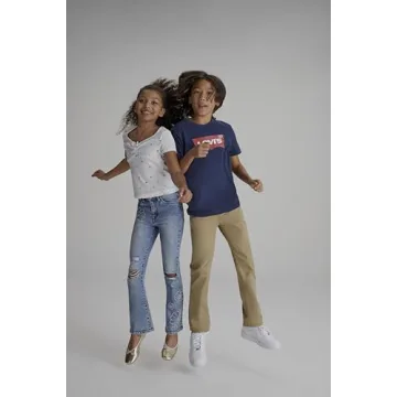 Levi's Boys' Little 511 Slim Fit Uniform Pants, Harvest Gold, 7