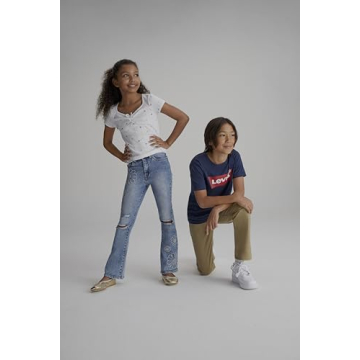 Levi's Boys' Little 511 Slim Fit Uniform Pants, Harvest Gold, 7