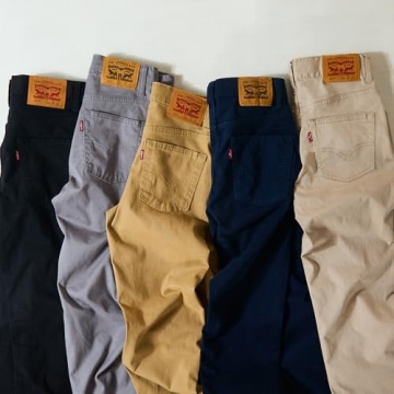 Levi's Boys' Little 511 Slim Fit Uniform Pants, Harvest Gold, 7