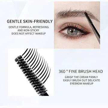 DAGEDA Clear Eyebrow Setting Gel, 2 Pack Brow Fix Gel, Waterproof And Sweat-Proof Eyebrow Repair Liquid Brows Styling Beauty Salon Home Use Makeup, 1.81oz