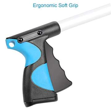 Grabber Reacher Tool, 32" Foldable Picker Upper Grabber, Reaching Tool for Trash Claw Pick Up Stick, Litter Picker, Arm Extension (1)