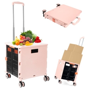 Foldable Utility Cart for Effortless Travel and Storage
