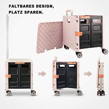 Foldable Utility Cart Portable Handcart for Easy Travel