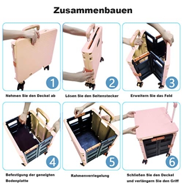 Foldable Utility Cart Portable Handcart for Easy Travel