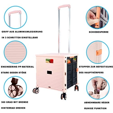 Foldable Utility Cart Portable Handcart for Easy Travel