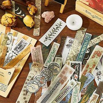 240 Vintage Astronomy Washi Stickers for Crafting