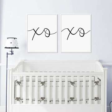 Hugs and Kisses Wall Art Set - Unframed Prints for Home