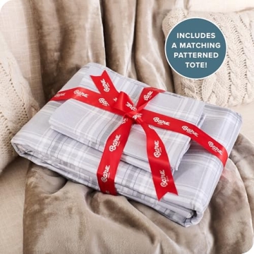Bare Home Flannel Sheets - 100% Cotton King Set - Buffalo Plaid