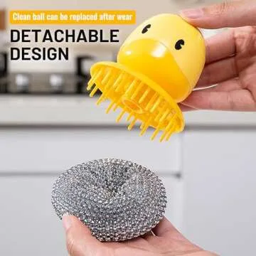 Adorable Duck Shaped Cleaning Brush for Effortless Scrubbing