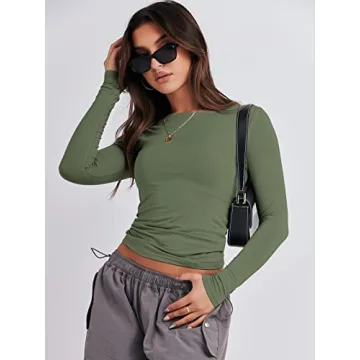 Chic ANRABESS Long Sleeve Crop Top - Perfect for All Occasions