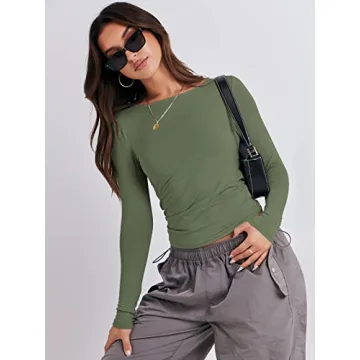 Chic ANRABESS Long Sleeve Crop Top - Perfect for All Occasions