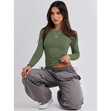 Chic ANRABESS Long Sleeve Crop Top - Perfect for All Occasions