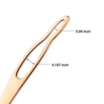 WILLBOND 3 Pcs Interlocking Tool for Locs Sisterlock Retighten Tool Dreadlocks Tool micro locs tool for Sisterlocks Dreadlock Interlocks Tightening Maintaining(Gold)