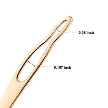 WILLBOND 3 Pcs Interlocking Tool for Locs Sisterlock Retighten Tool Dreadlocks Tool micro locs tool for Sisterlocks Dreadlock Interlocks Tightening Maintaining(Gold)