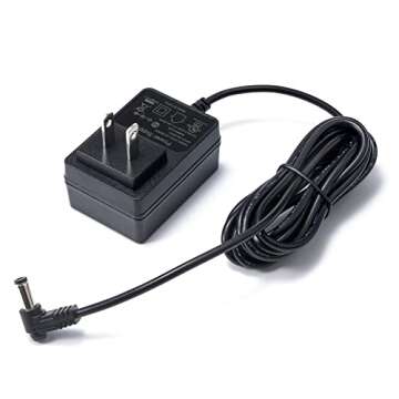 6.5ft 12V 2A Power Supply, 2M Cable 90 Degree 12V 2A Wall Charger Adapter, 100-240V Input AC DC Adap...