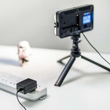 6.5ft 12V 2A Power Supply, 2M Cable 90 Degree 12V 2A Wall Charger Adapter, 100-240V Input AC DC Adapter for Led Light, Strip Light, Monotor, CCTV Camera, GPS, Webcam, Router, 5.5x2.1mm