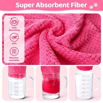 SlowTon Dog Bathrobe - Super Absorbent Dog Towel Wrap
