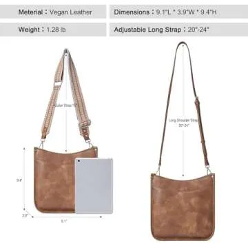 CLUCI Crossbody Bag - Vegan Leather Purse for Women