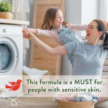 Rebel Green USDA Organic HE Liquid Fresh Laundry Detergent - Natural & Hypoallergenic Laundry Soap, Lavender and Grapefruit - 64 Loads