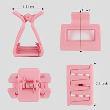 Ahoney 4 Pack Stylish Hair Clips for All Hair Types