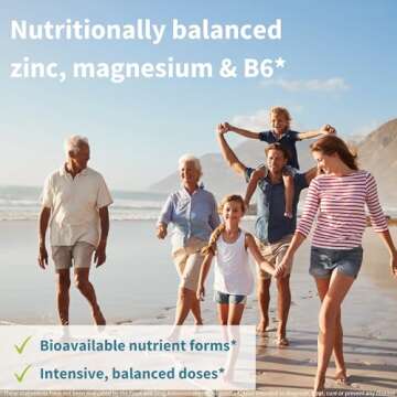 Igennus Neurobalance, High Absorption Chelated Zinc Picolinate 24mg, Magnesium & Vitamin B6, Brain, Sleep & Immune, Magnesium Stearate and Oxide-Free, Non-GMO, 240 Tablets