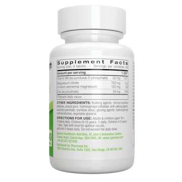 Igennus Neurobalance, High Absorption Chelated Zinc Picolinate 24mg, Magnesium & Vitamin B6, Brain, Sleep & Immune, Magnesium Stearate and Oxide-Free, Non-GMO, 240 Tablets