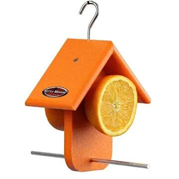 Kettle Moraine Recycled Single Oriole Orange Fruit Feeder