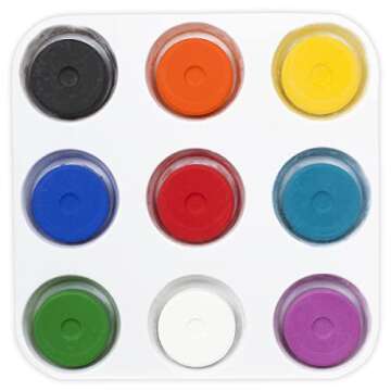 Washable Tempera Paint Cakes for Kids - Non-Toxic Art Fun