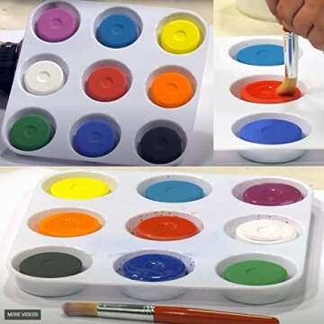 Washable Tempera Paint Cakes for Kids - Non-Toxic Art Fun