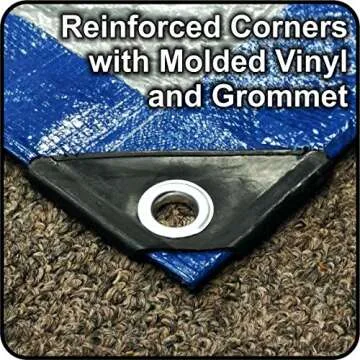 8' x 10' Waterproof Tent Tarp Cover for Outdoor Use