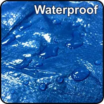 8' x 10' Waterproof Tent Tarp Cover for Outdoor Use