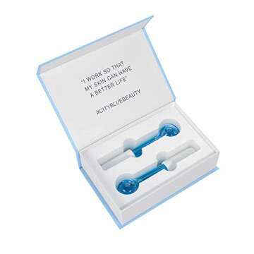 CIBLUTY ICE Globes Small Balls for Eyes, 2 PCS Blue Facial Globes for Massage Tool, Facial Roller Cold Skin Massagers, Tighten Skin, Reduce Puffiness and Dark Circles, Enhance Circulation