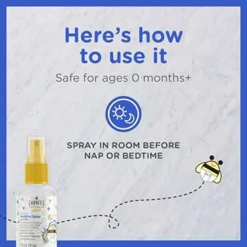 Zarbee's Baby Sleep Spray; Calming Bedtime Spray with Natural Lavender and Chamomile to Help Infant Nighttime Routine; 2oz Bottle