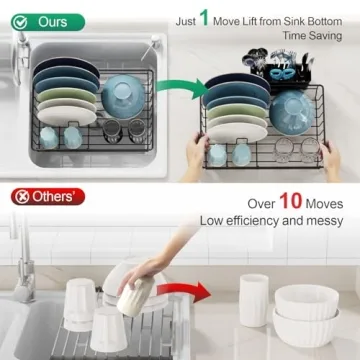 GSlife Small Dish Drying Rack - Compact Kitchen Solution
