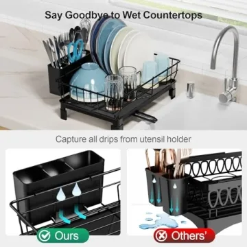 GSlife Small Dish Drying Rack - Compact Kitchen Solution