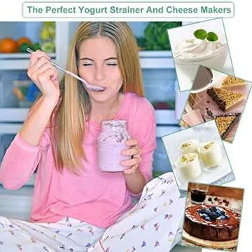 Bellamei Nut Milk Bag Reusable 3 Pack Food Strainer Nut Bags for Straining Almond/Soy Milk Greek Yogurt Professional for Cold Brew Coffee Tea Beer Celery Juice Fine Nylon Mesh(8"x12"/10"x12"/13"x13")