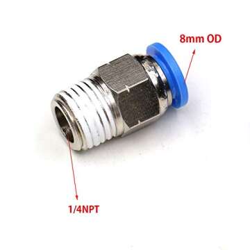 CEKER 8mm Tubing OD Air Fittings for 3D Printer