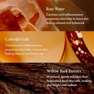 Bliss Rose Gold Rescue Foaming Face Wash – 6.4 Fl Oz – Gentle Cleanser for Sensitive Skin with Rose Water & Colloidal Gold – Non-Drying, Vegan & Cruelty-Free – Removes Makeup & Dirt