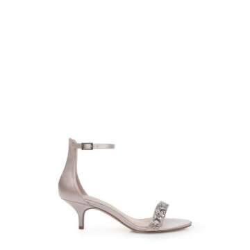 Jewel Badgley Mischka Dash Ankle Strap Kitten Heel