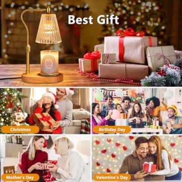 Candle Warmer Lamp with Timer & Adjustable Height