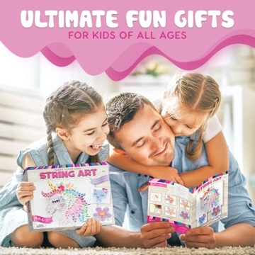 Hapinest String Art Craft Kit for Kids Ages 10-12 - 3 Designs