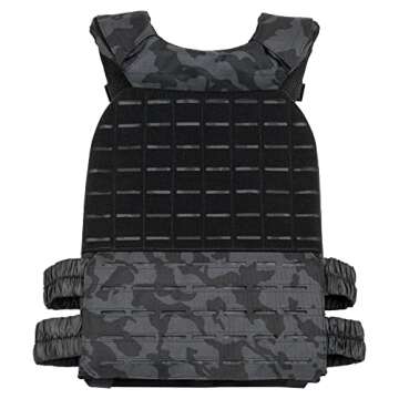 WOLF TACTICAL Adjustable Weighted Vest – WODs, Strength and Endurance Training, Fitness Workouts, ...