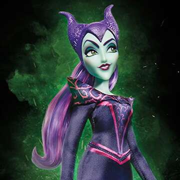 Disney Villains Maleficent Fashion Doll, Accessories and Removable Clothes, Disney Villains Toy for ...