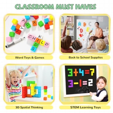 Hiwawind Magnetic Blocks STEM Toys for Kids 3+